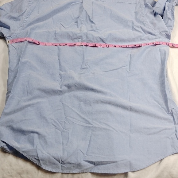 Chaps metallic blue men's long sleeve button down shirt size 16/16.5 (32/33) - Picture 11 of 11